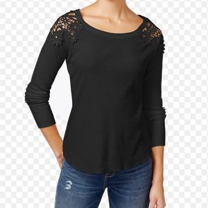 OneHart Crocheted High-Low Top XS